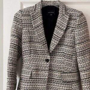 Judith & Charles Black and White Pattern Blazer